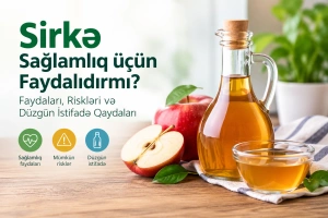 Sirkə Sağlamlıq üçün Faydalıdırmı? Faydaları, Riskləri və Düzgün İstifadə Qaydaları.  Alma Sirkəsi Arıqladırmı? Qan Şəkərinə, Həzmə və İştahaya Təsiri Haqqında Elmi Faktlar